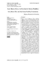 Luis Mateo Díez y la Fundación Sierra Pambley / Mónica Fernández Herrera | Biblioteca Virtual Miguel de Cervantes