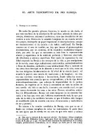 El arte descriptivo de Pío Baroja   / Robert E. Lott   | Biblioteca Virtual Miguel de Cervantes