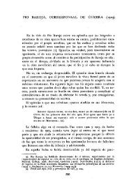 Pío Baroja, corresponsal de guerra (1903)  / Jorge Campos  | Biblioteca Virtual Miguel de Cervantes