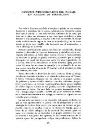 Aspectos psicosimbólicos del paisaje en "Camino de perfección" / Fay R. Rogg   | Biblioteca Virtual Miguel de Cervantes