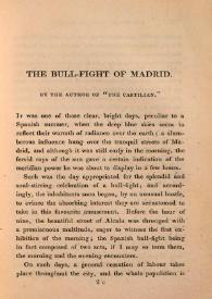 The bull-fight of Madrid / by the author of "The castilian" | Biblioteca Virtual Miguel de Cervantes