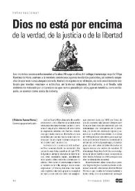 Dios no está por encima de la verdad, de la justicia o de la libertad / Roberto Ramos-Perea | Biblioteca Virtual Miguel de Cervantes