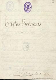 Cartas Bornesas, escritas desde la villa de Bornos  | Biblioteca Virtual Miguel de Cervantes
