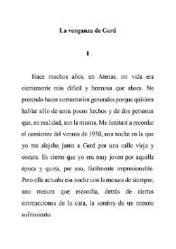 La venganza de Gerd. Capítulo 1 / Alonso Cueto | Biblioteca Virtual Miguel de Cervantes