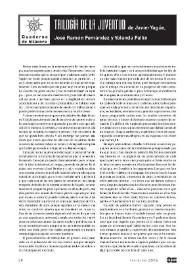 Trilogía de la juventud / de Javier Yagüe, José Ramón Fernández y Yolanda Pallín | Biblioteca Virtual Miguel de Cervantes