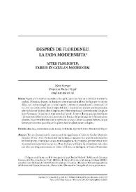 Després de Flordeneu. La fada modernista  / Magí Sunyer | Biblioteca Virtual Miguel de Cervantes